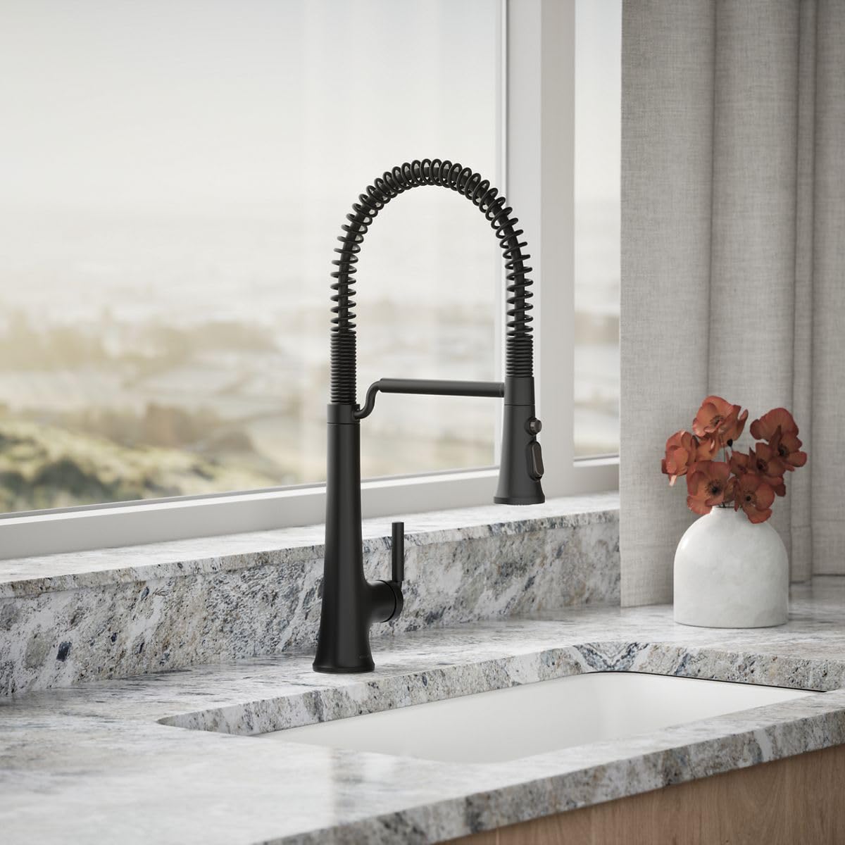 Kohler 23765-BL Tone Semi Professional Kitchen Sink Faucet, Pre